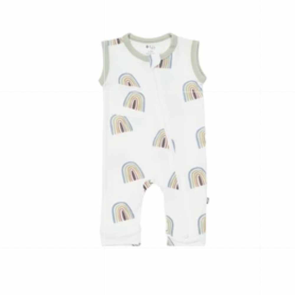 Kyte Baby Sleeveless Romper Aloe Rainbow / 18-24m